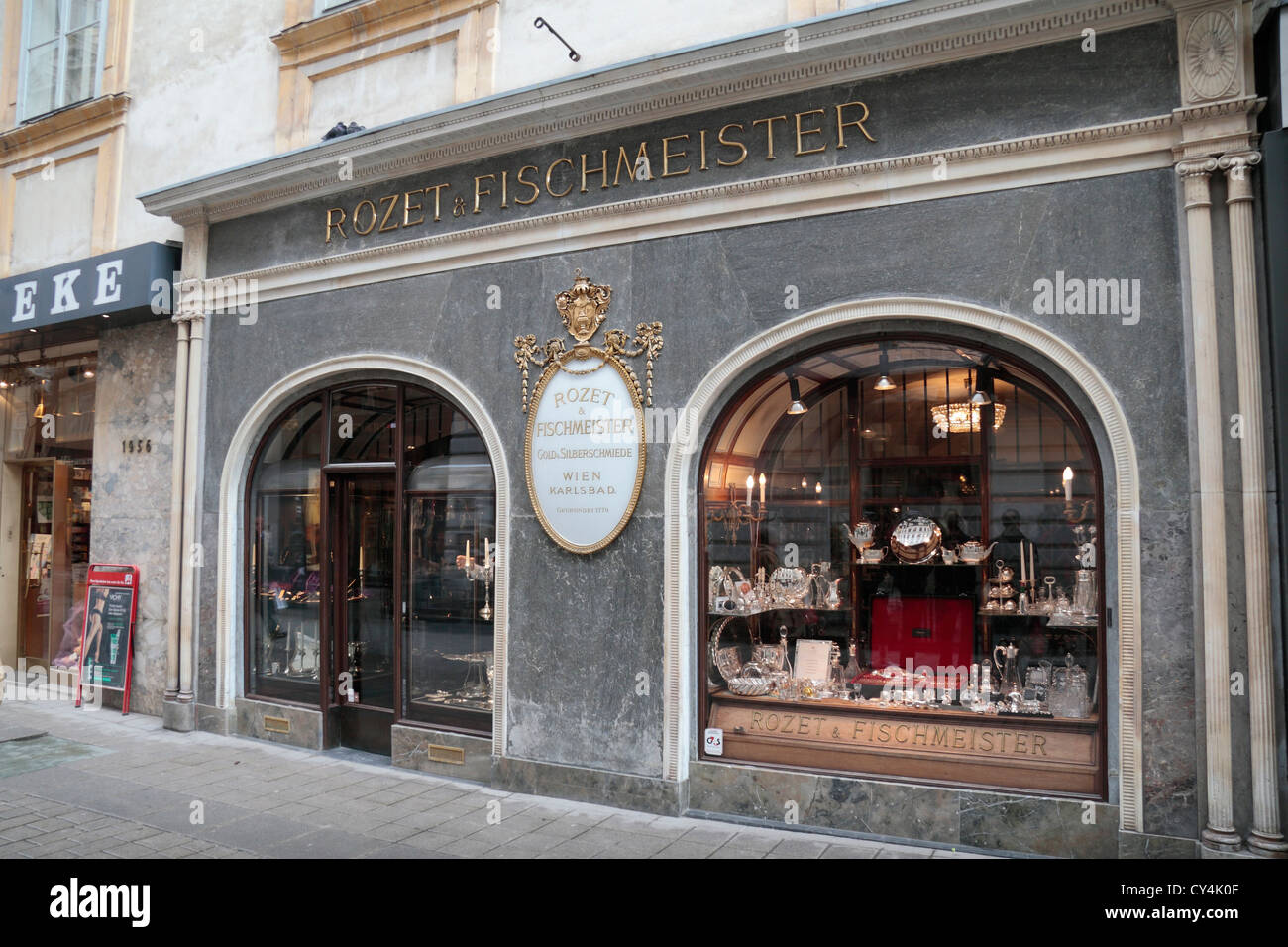 The Rozet & Fischmeister jewelry shop in Vienna, Austria Stock Photo