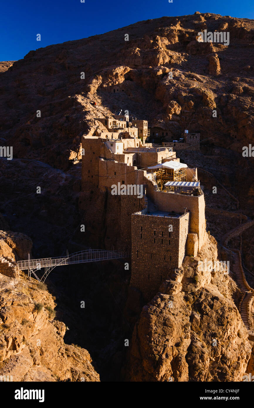 Dawn over Mar Musa Monastery. Near Nebek, Syria Stock Photo - Alamy