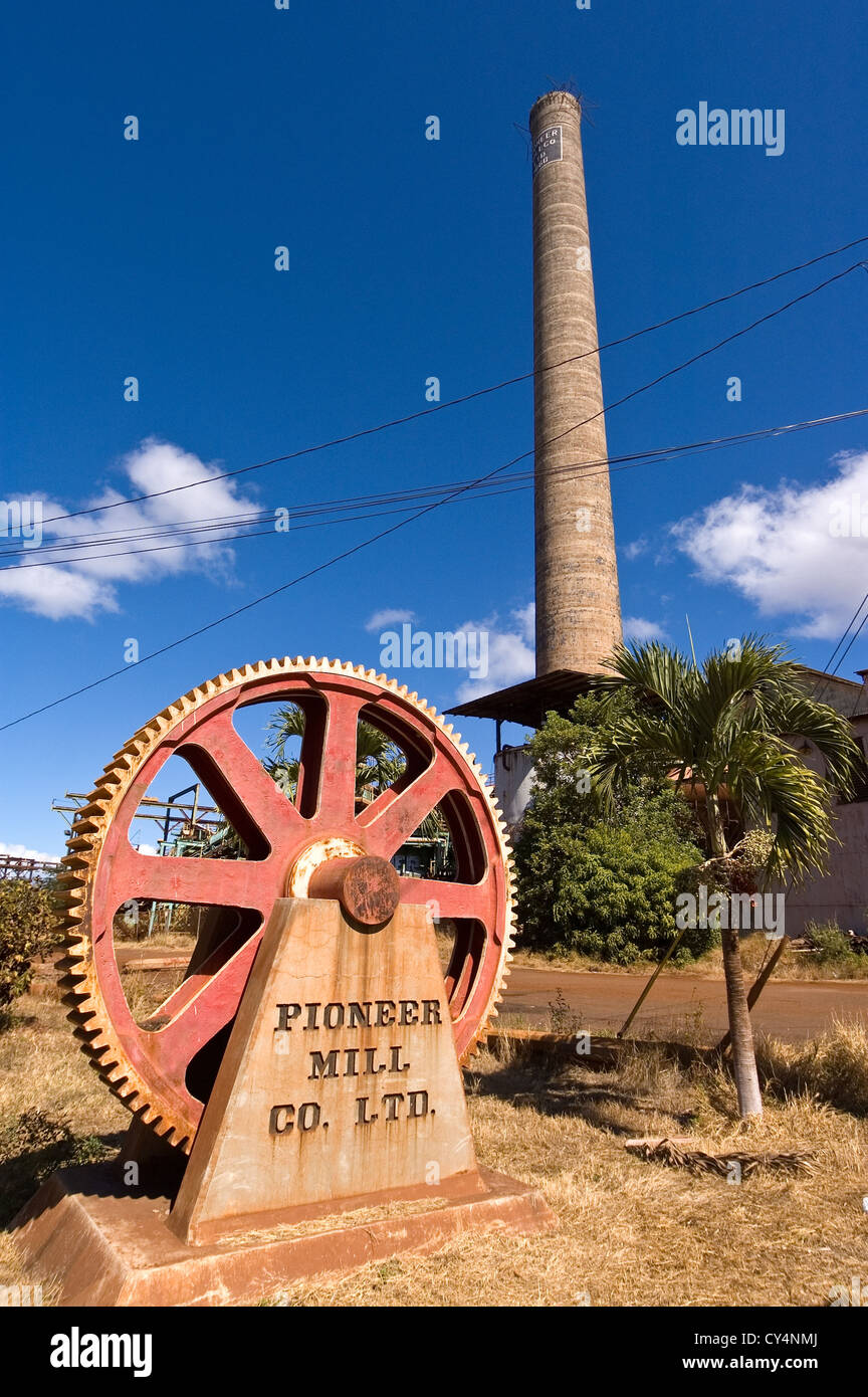 Elk284-4267v Hawaii, Maui, Lahaina, Pioneer Sugar Mill, closed Stock Photo