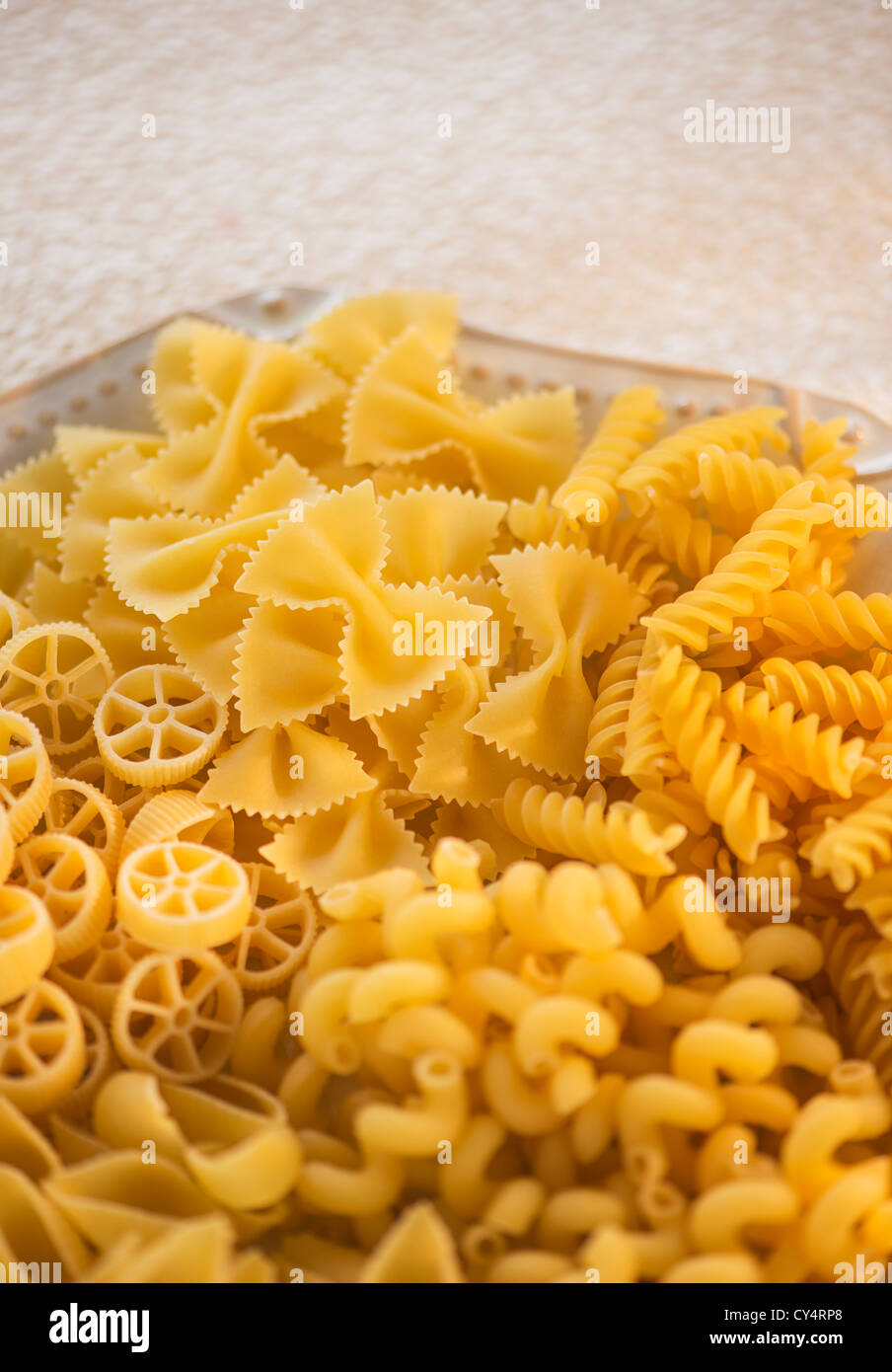 Studio Shot of pasta Stock Photo