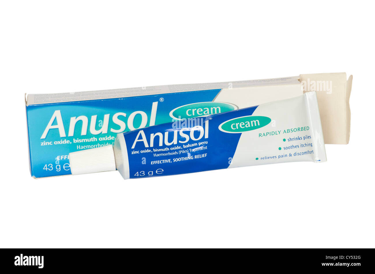Tube Of Anusol Cream Stock Photo