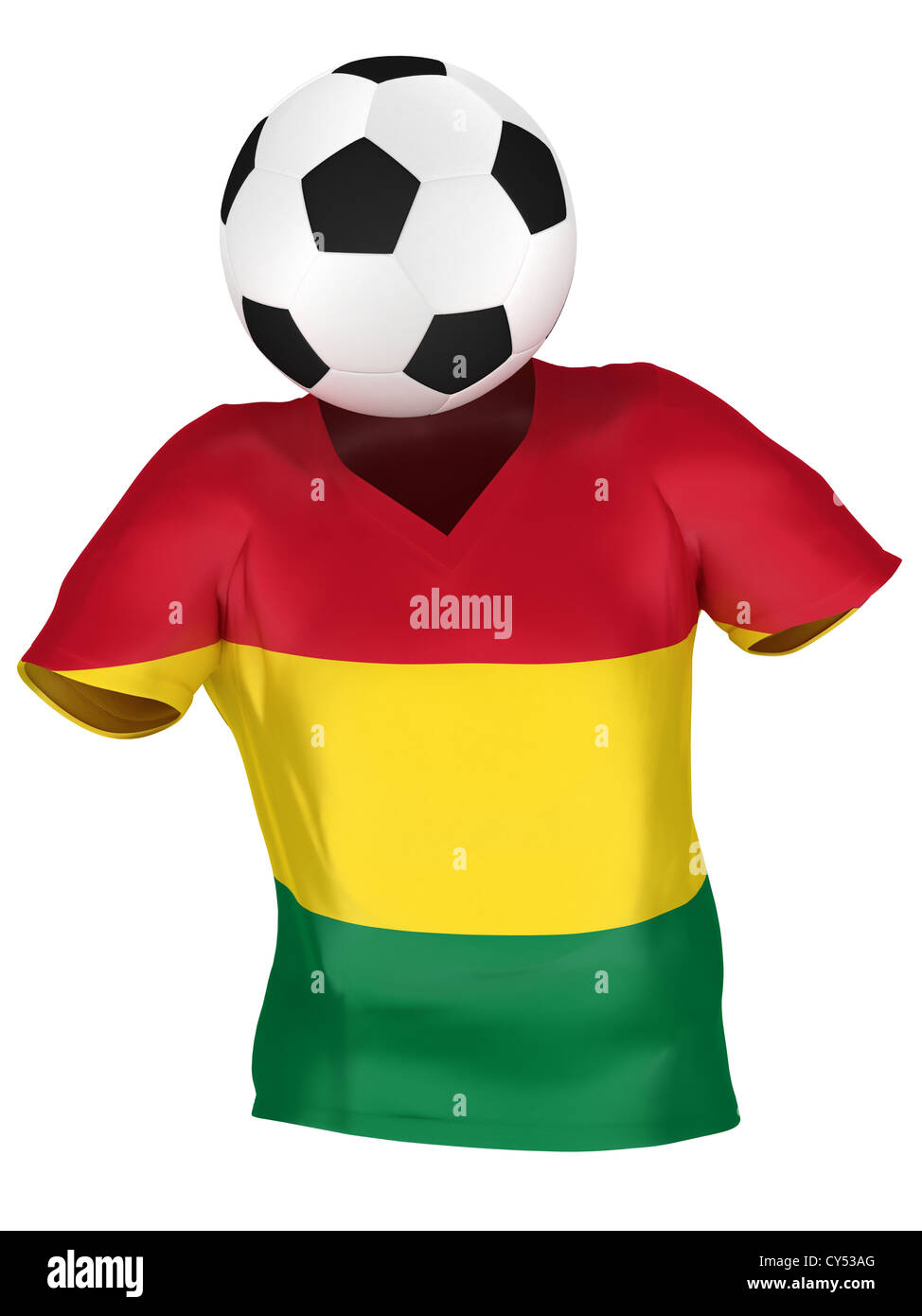 National Soccer Team of Bolivia . All Teams Collection . Isolated Stock