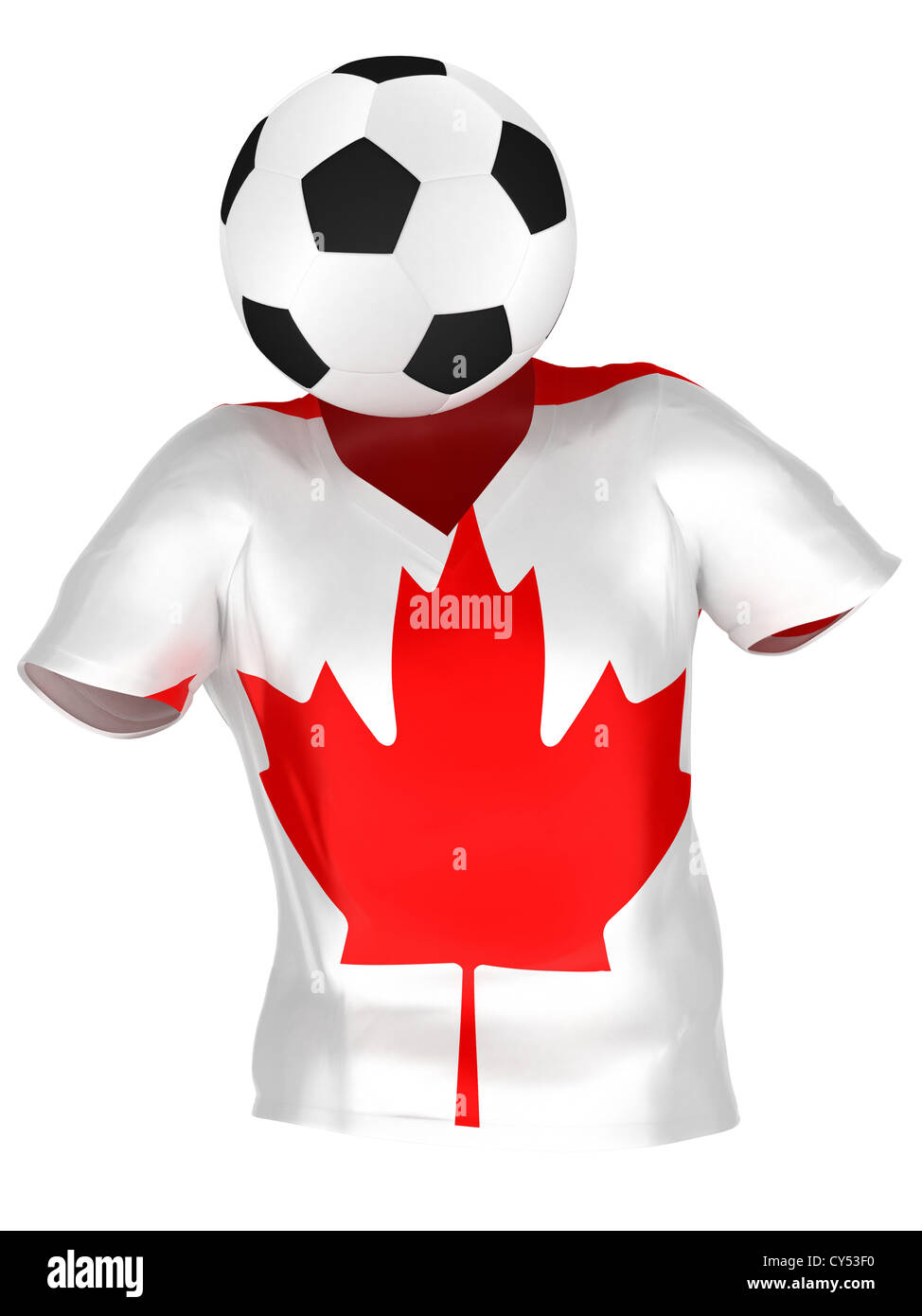 National Soccer Team of Canada . All Teams Collection . Isolated Stock