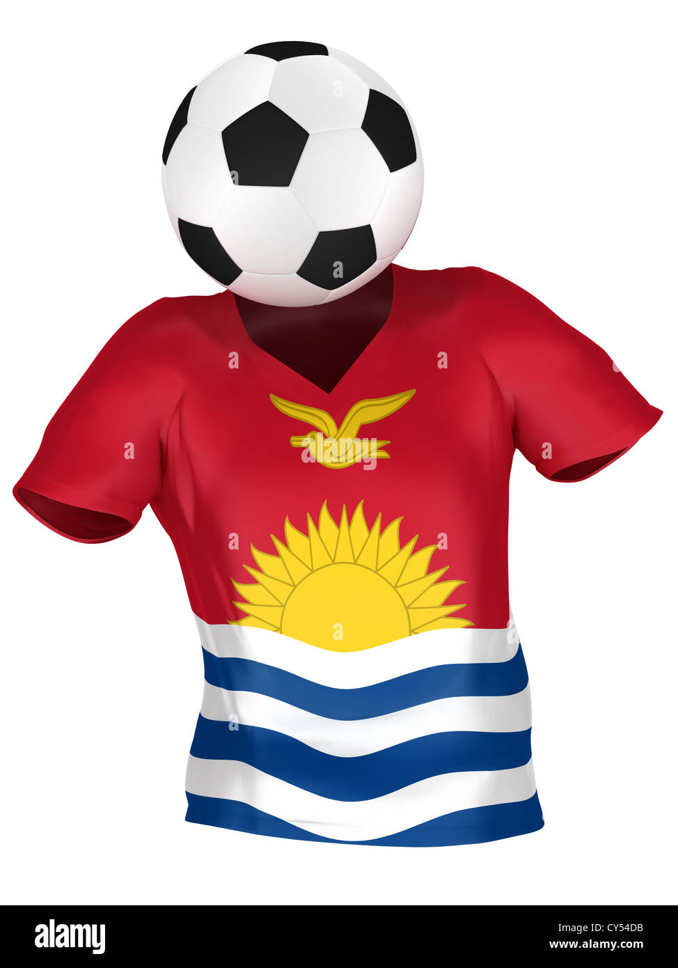 National Soccer Team of Kiribati . All Teams Collection . Isolated