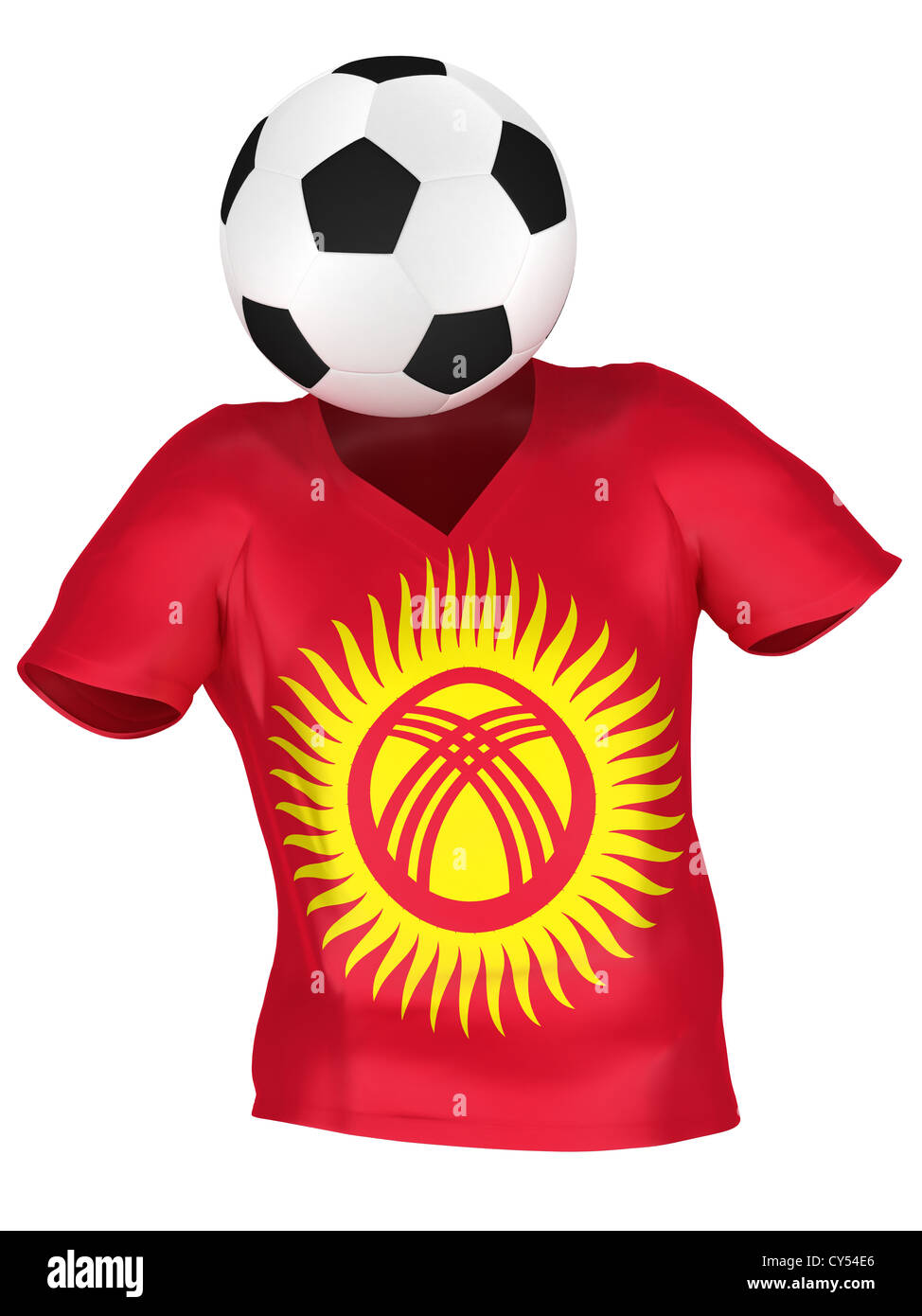 National Soccer Team of Kyrgyzstan . All Teams Collection . Isolated