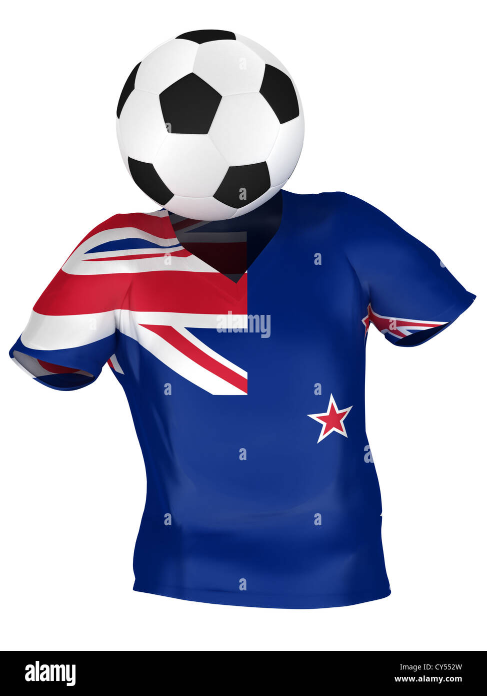 National Soccer Team of New Zealand . All Teams Collection . Isolated