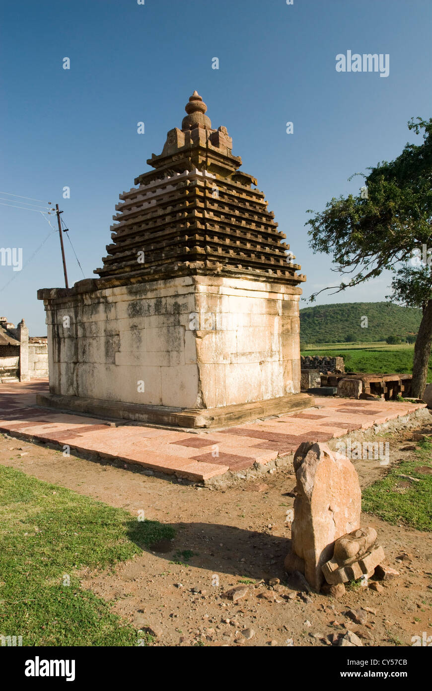 Galaganath temple in Aihole, Karnataka. Stock Photo