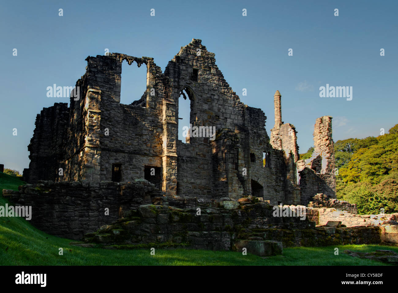 fincheal priory ruins Stock Photo