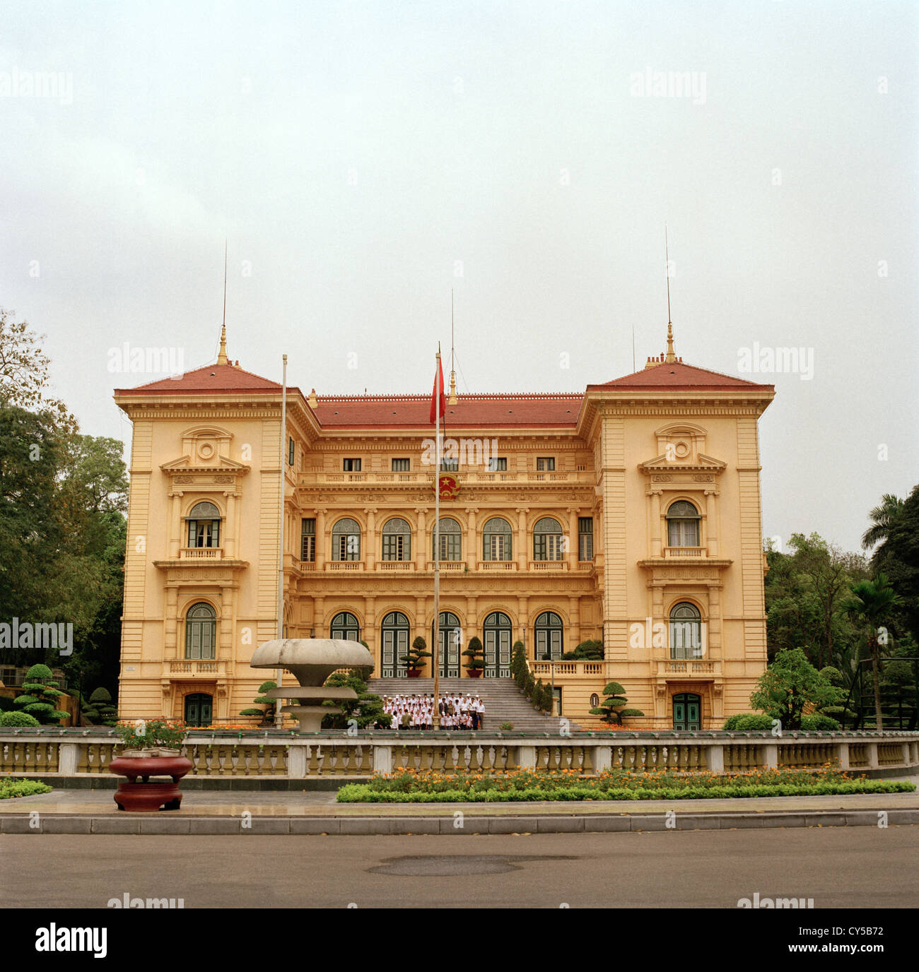 Presidential Palace in Hanoi in Vietnam in Far East Southeast Asia. Government Architecture History Political Power Culture Historical Travel Stock Photo