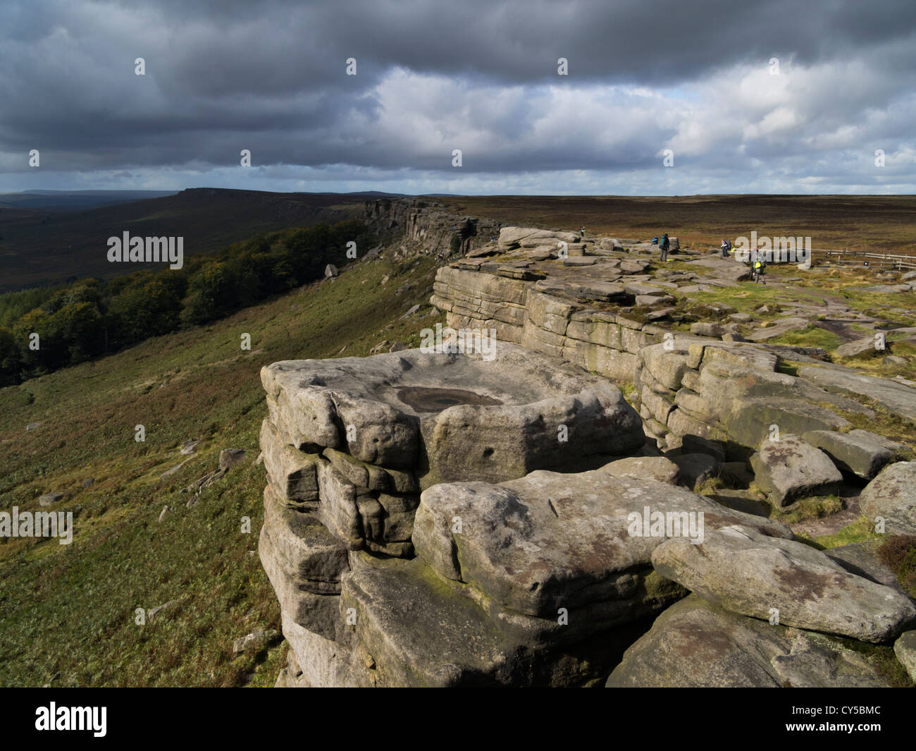 Stanage Edge Rocks Stanage Edge in the Peak District National Park in Derbyshire popular ...