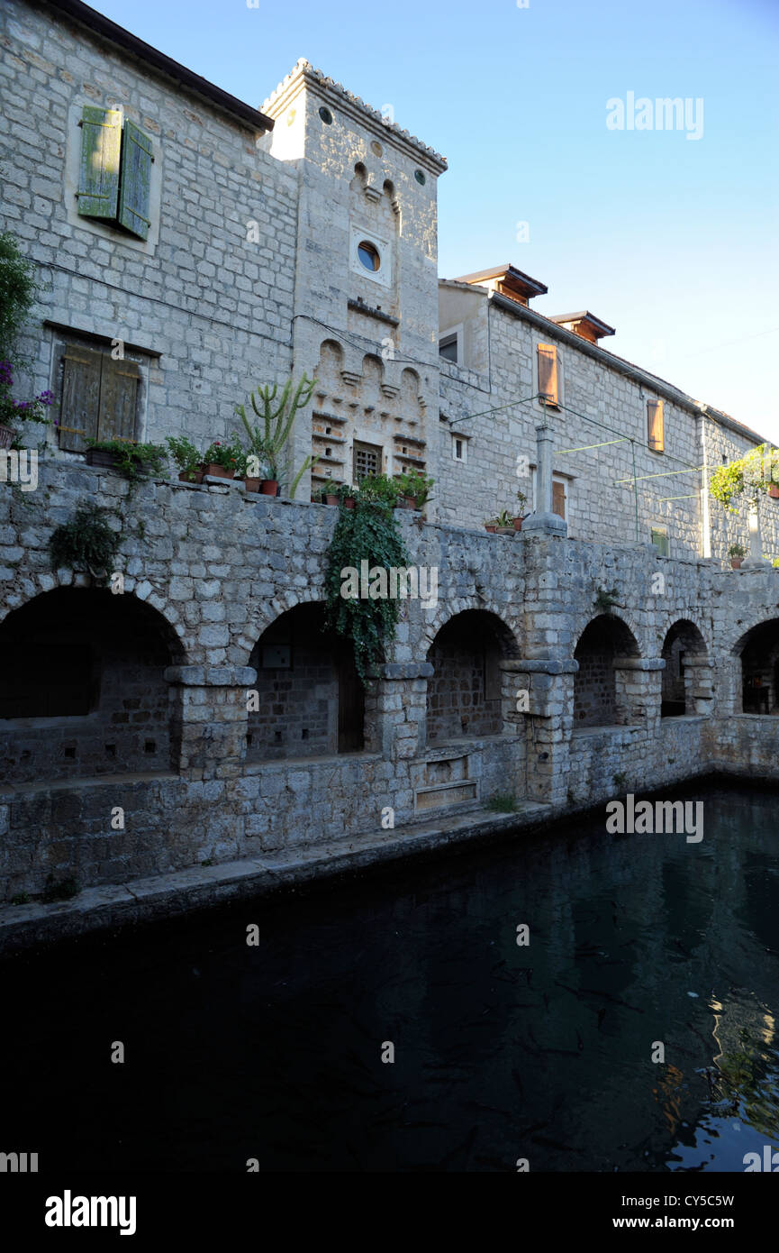 Croatia, Hvar island, Stari Grad, Tvrdalj palace built by Petar Hektorovic Stock Photo