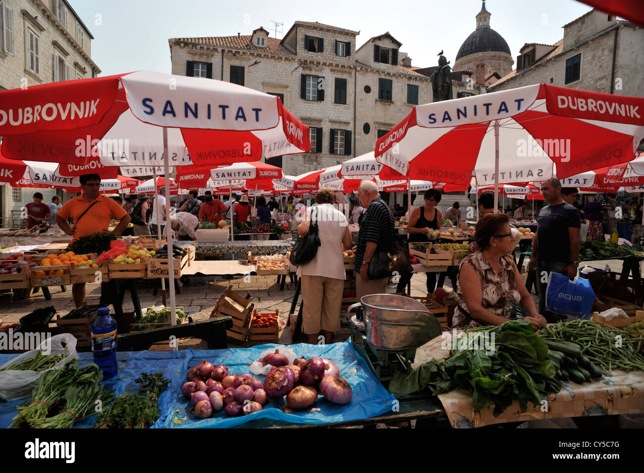 Croatia, Dubrovnik, old town market Stock Photo