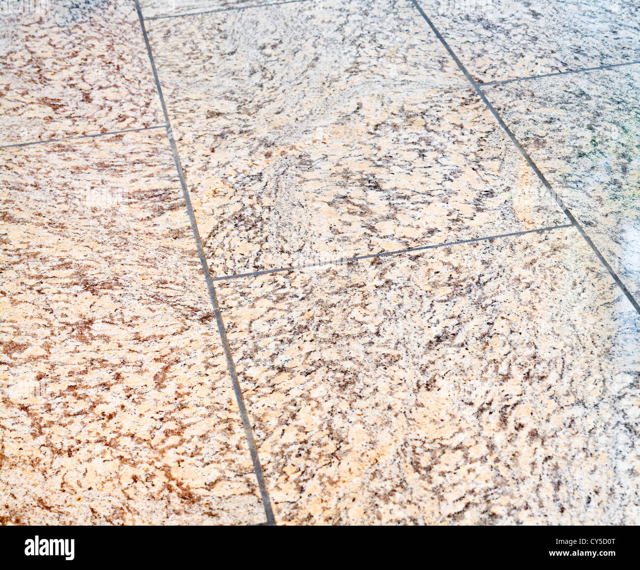 Close up of granite floor detail Stock Photo