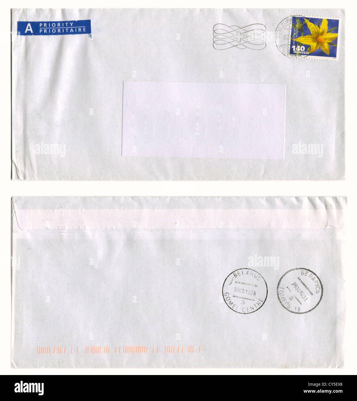 Postage Stamp Stamps Switzerland Stock Photos & Postage Stamp Stamps