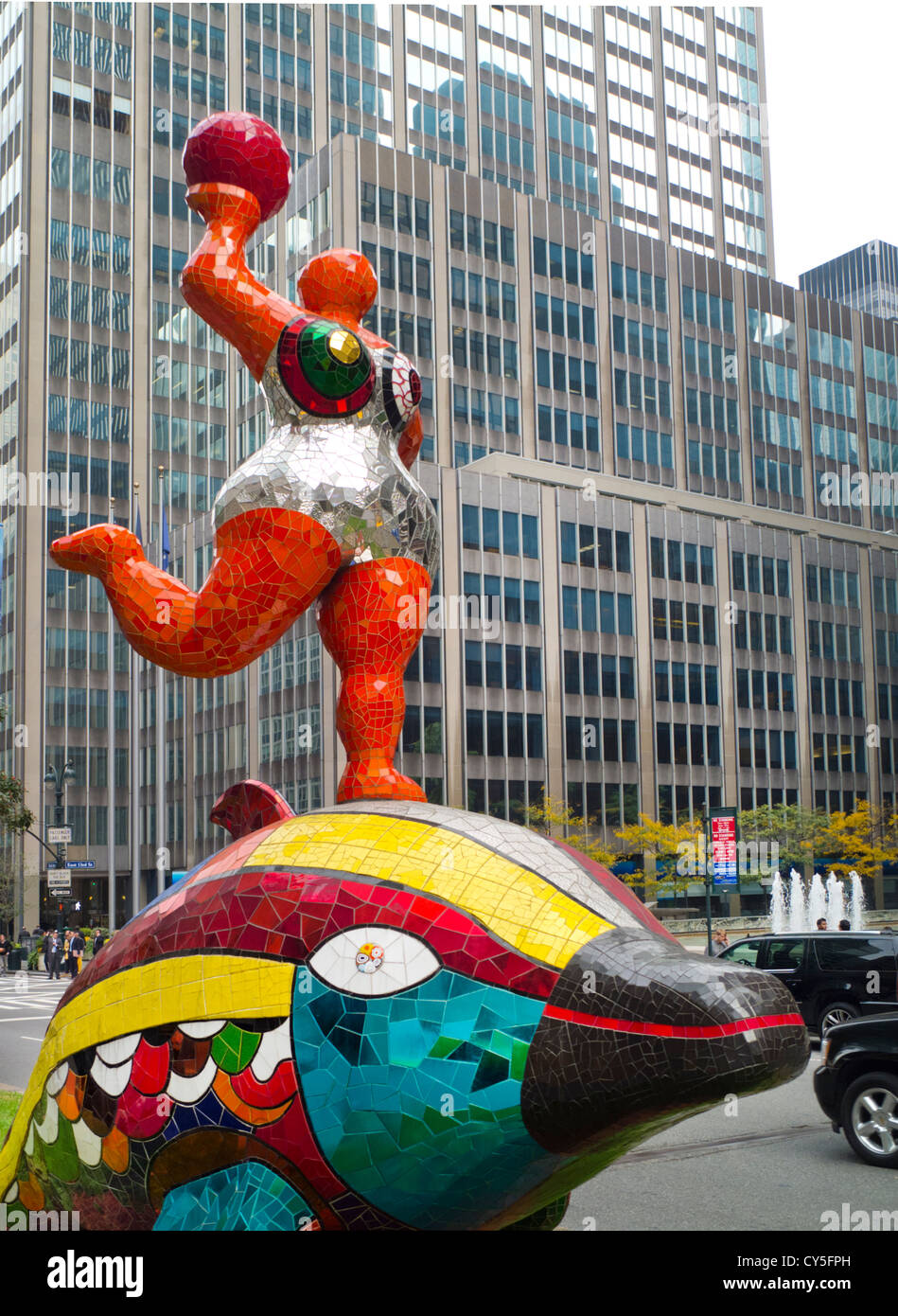 Public art sculpture on Park Avenue in NYC Stock Photo Alamy