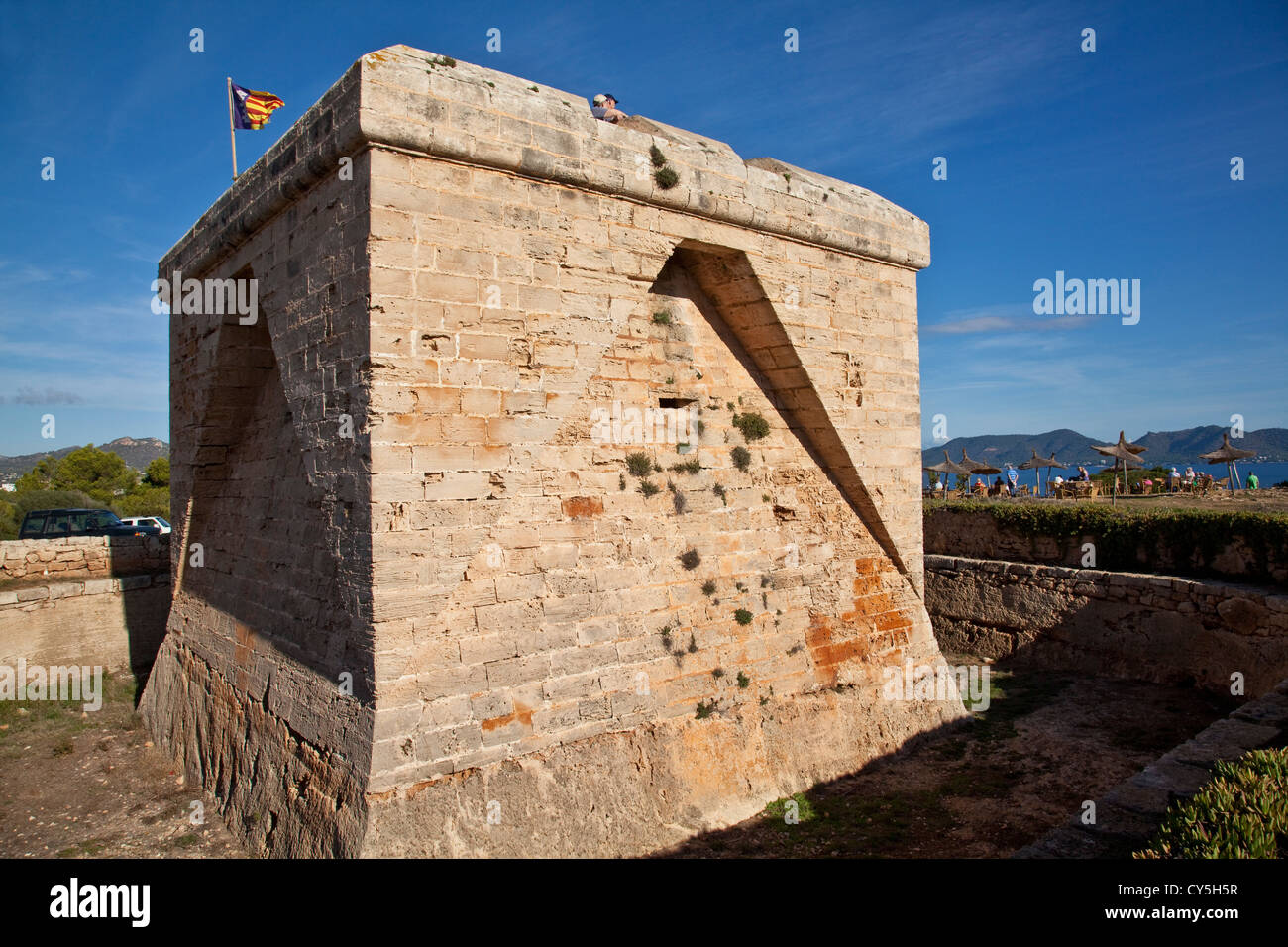 Castell Punta de N'Amer, Cala Millor, Mallorca, Spain Stock Photo Alamy
