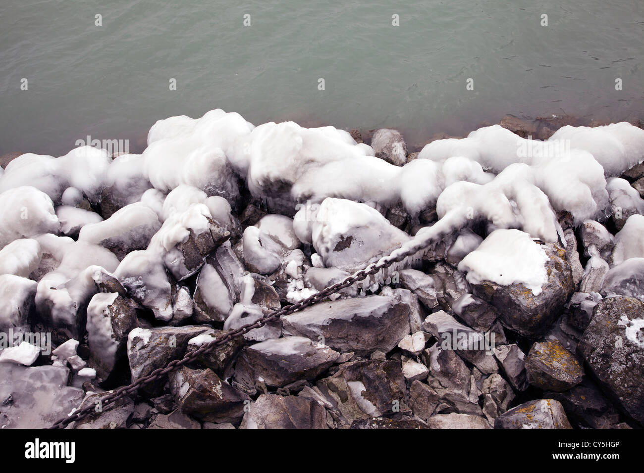 Frozen Rolling Rocks Frozen rocks hi-res stock photography and images - Alamy