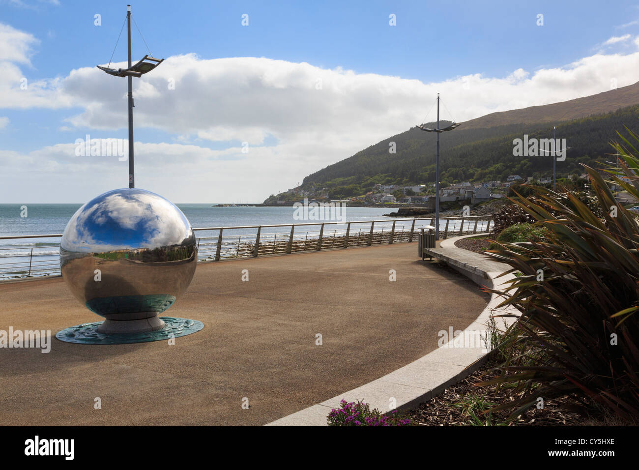 The seafront promenade of seaside resort on the east coast at Newcastle