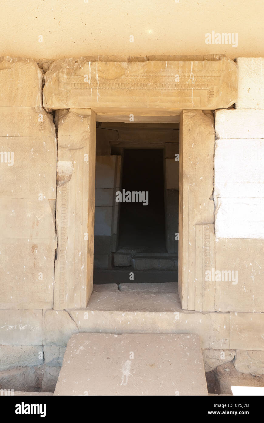 Ancient Doorway of a Tomb Stock Photo