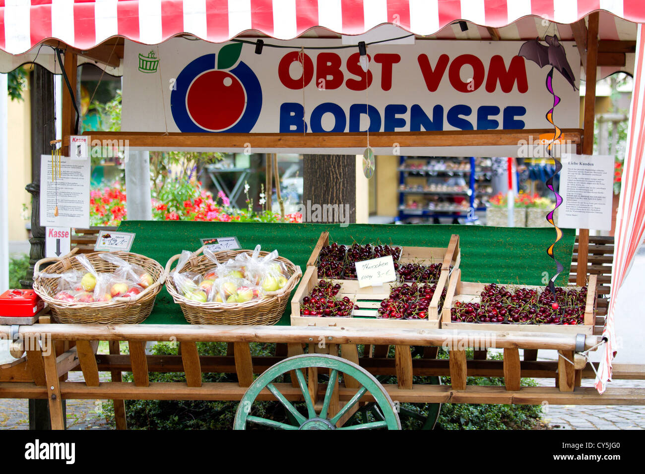 Fresh fruit from Lake Constance Stock Photo