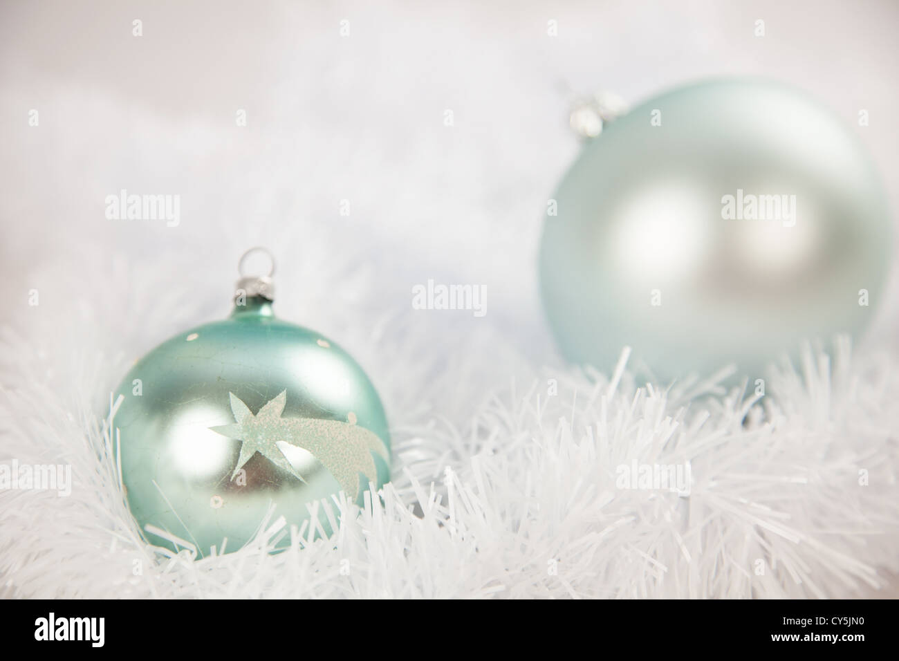 Christmas decoration with white background Stock Photo