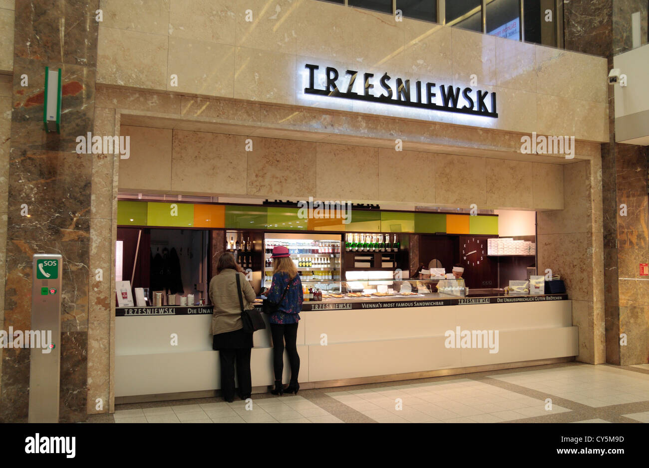 The Trzesniewski sandwich counter in the Wien Westbahnhof (Vienna Western  Station) Vienna, Austria Stock Photo - Alamy