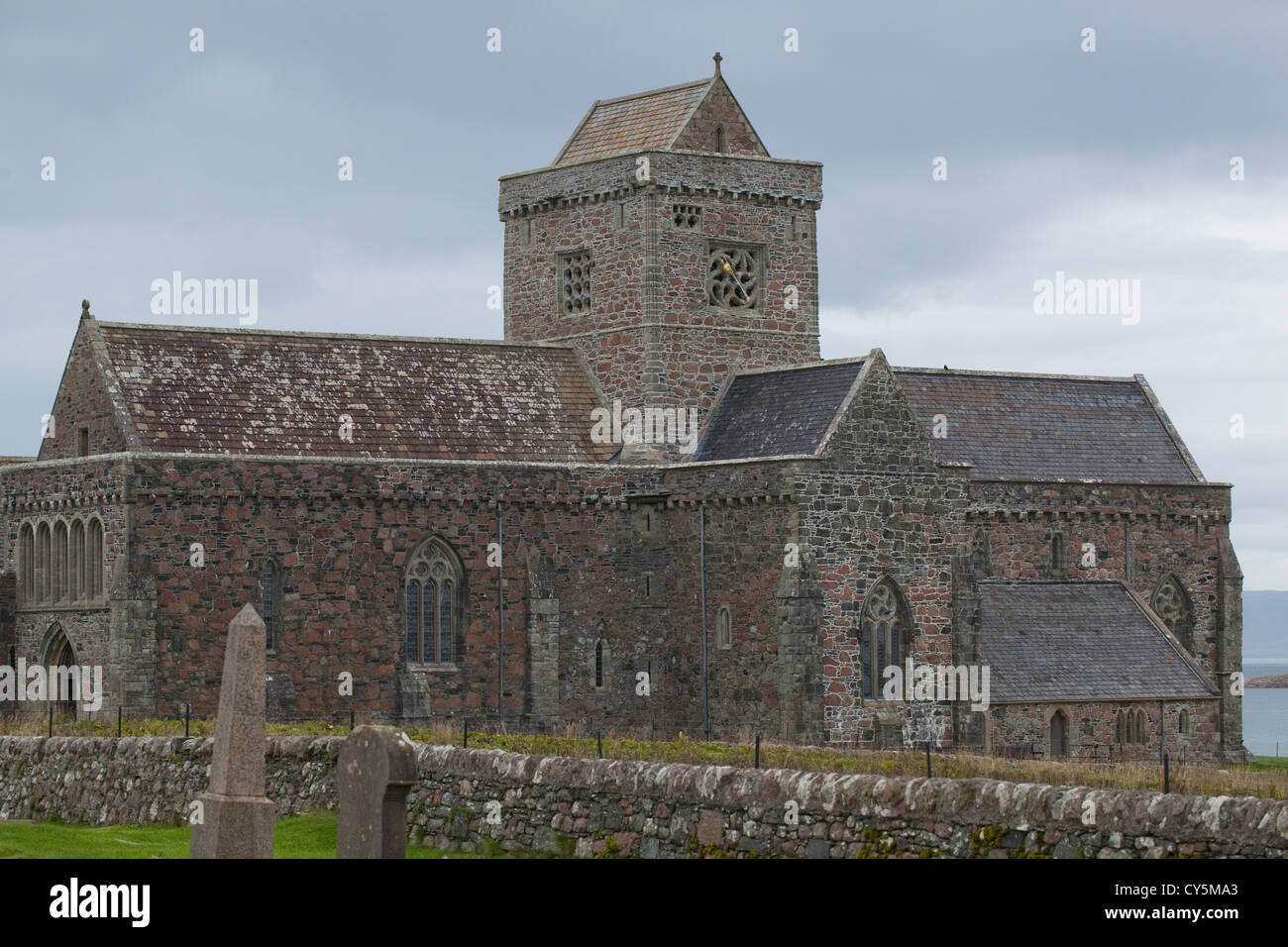 The Abbey Church, Iona, Inner Hebrides, Scotland. Stock Photo