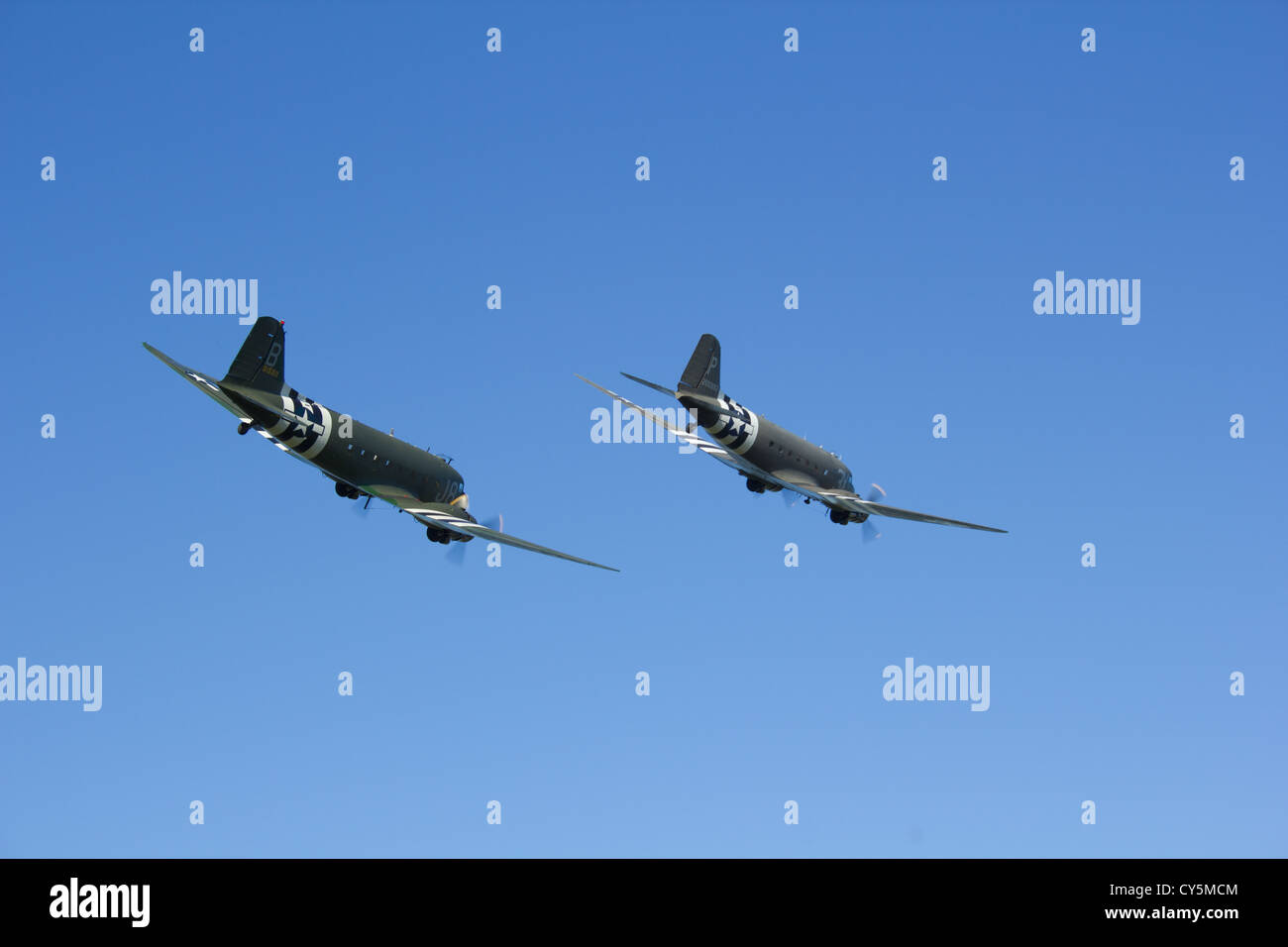 Planes at Duxford Airshow, Cambridegshire Stock Photo