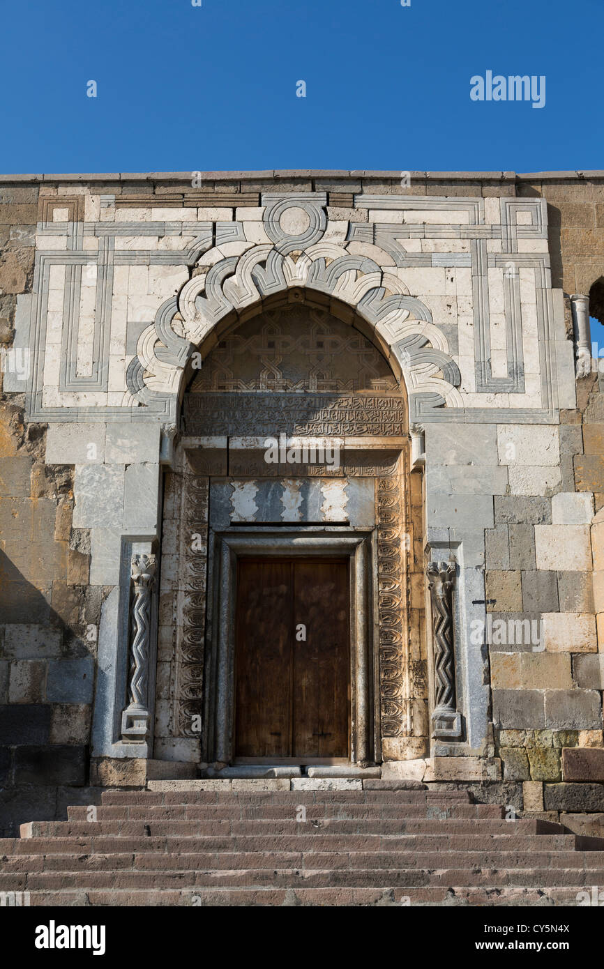 portal, Alaeddin Camii mosque, Konya, Turkey Stock Photo