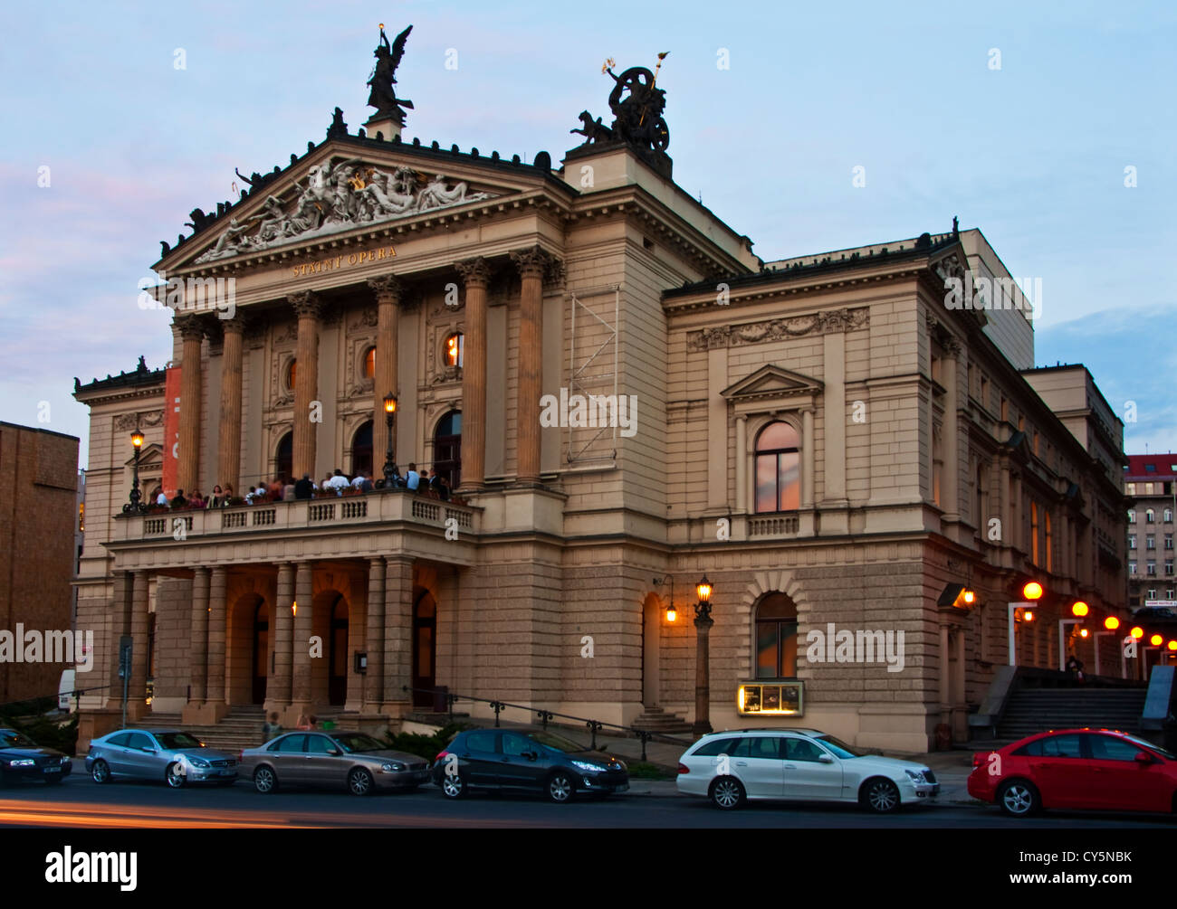 Prague's Statni Opera, the State Opera House Stock Photo
