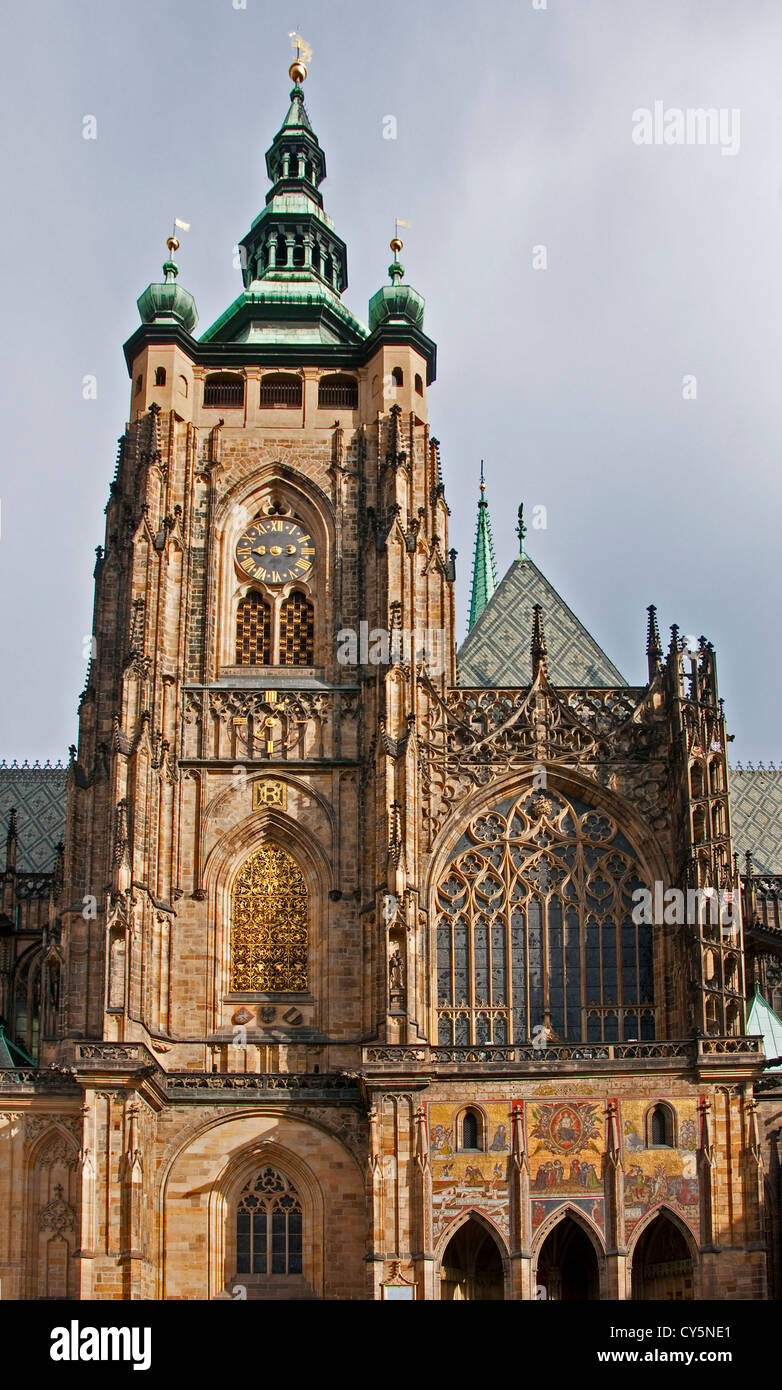 Prague's St. Vitus Cathedral Stock Photo
