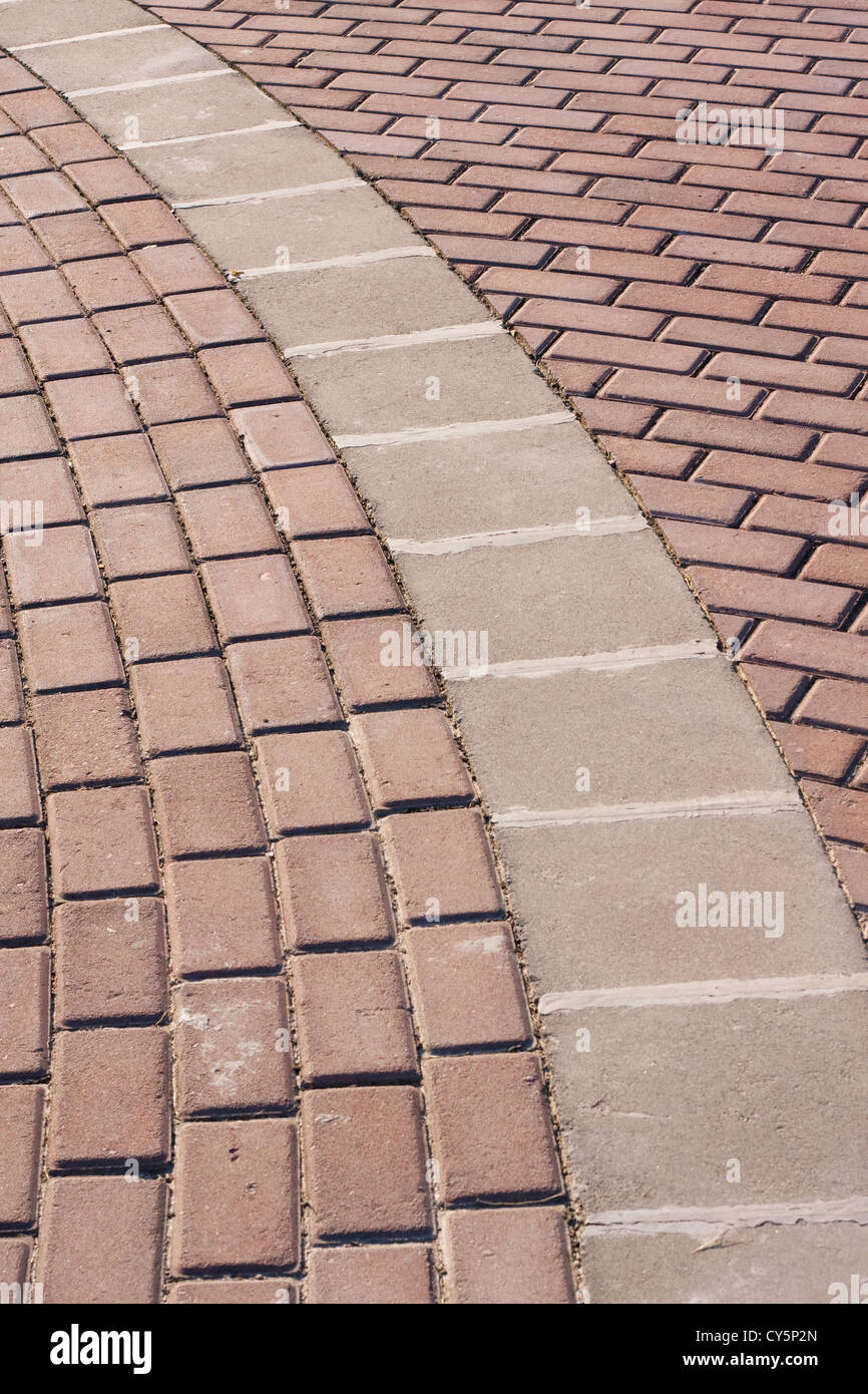 Brick Walk Way background Stock Photo - Alamy