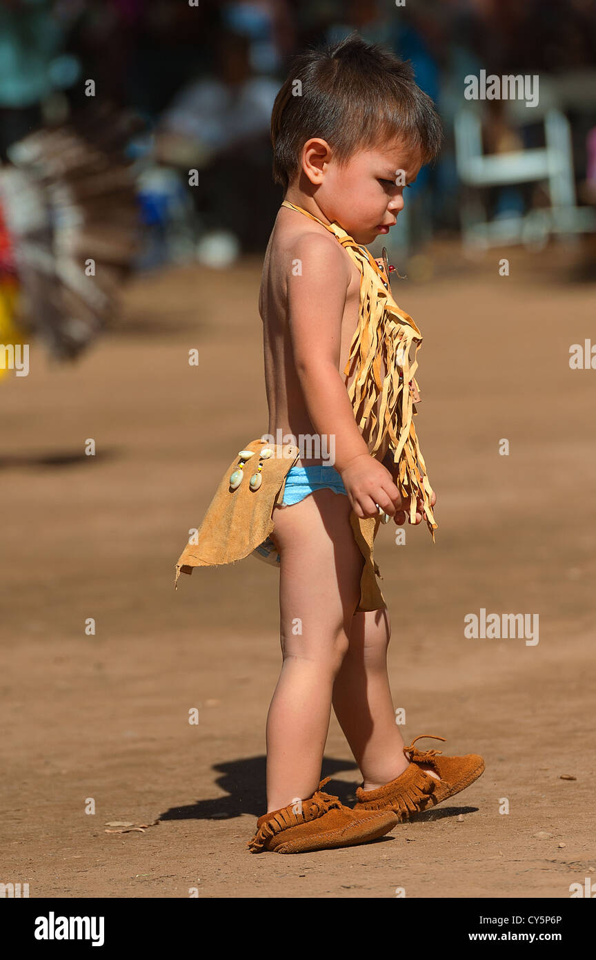Chumash native American toddler Stock Photo