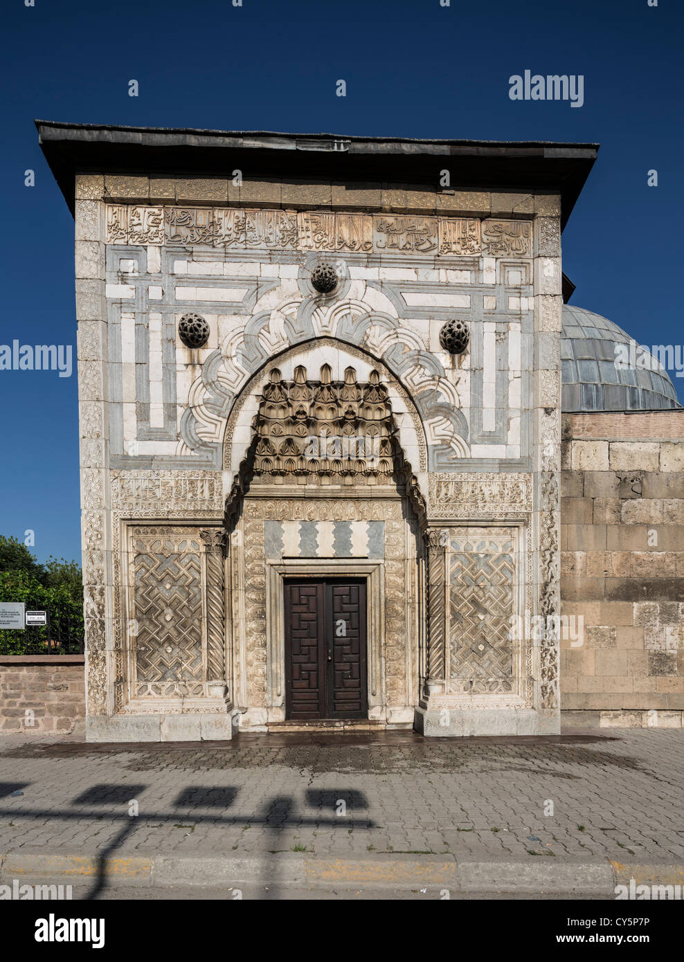 Turkey, Konya, Karatay Madrasa, entrance portal Stock Photo