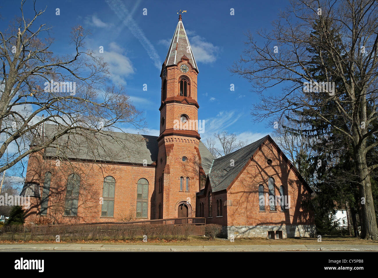 Kinderhook Dutch Reformed Church, built in 1869, Kinderhook, New York