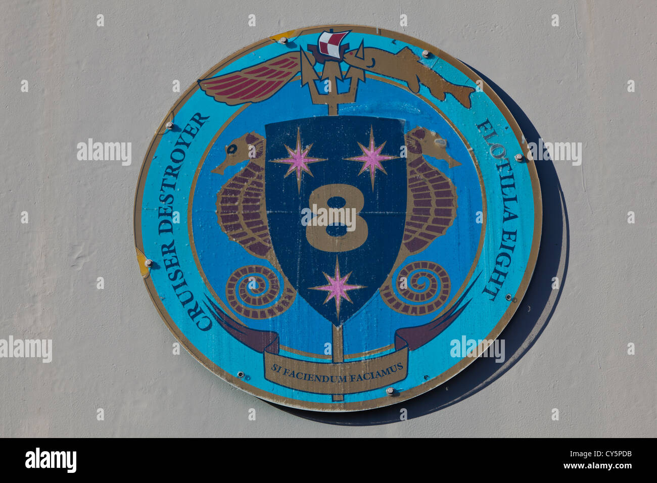 Displays on the USS Wisconsin battleship docked at the Nautilus in