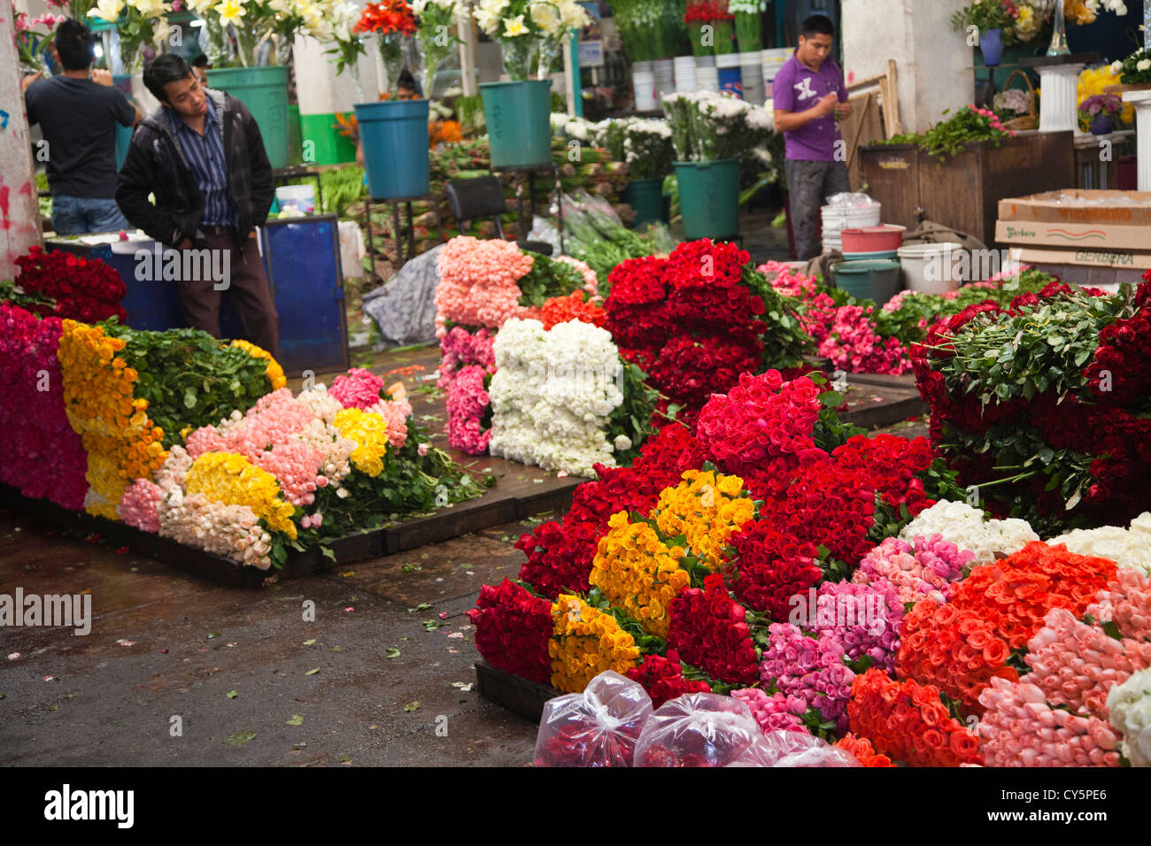 Roses at Jamaica Market in Colonia Jamaica in Venustiano Carranza