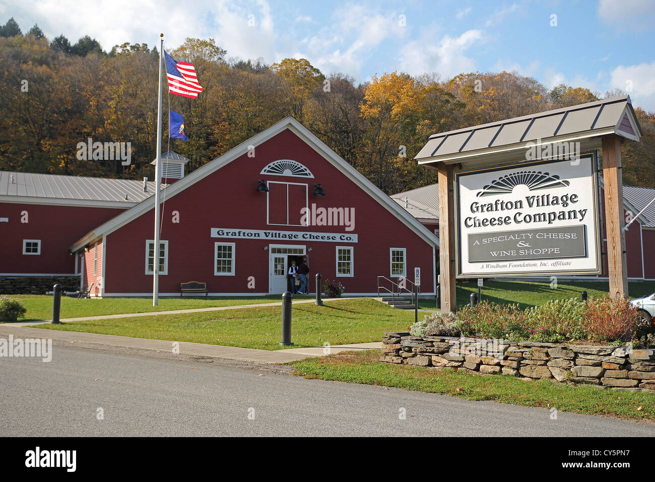 Grafton Village Cheese Company store, Brattleboro, Vermont Stock Photo