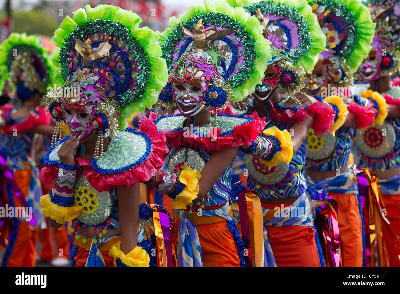 Masskara festival,Bacolod City,Negros Occidental,Philippines Stock