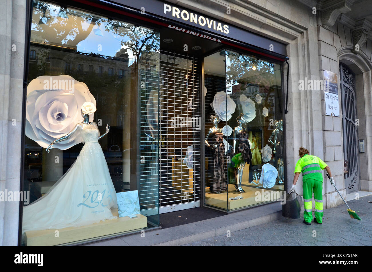 Pronovias showcase shop in passeig hi-res stock photography and images -  Alamy