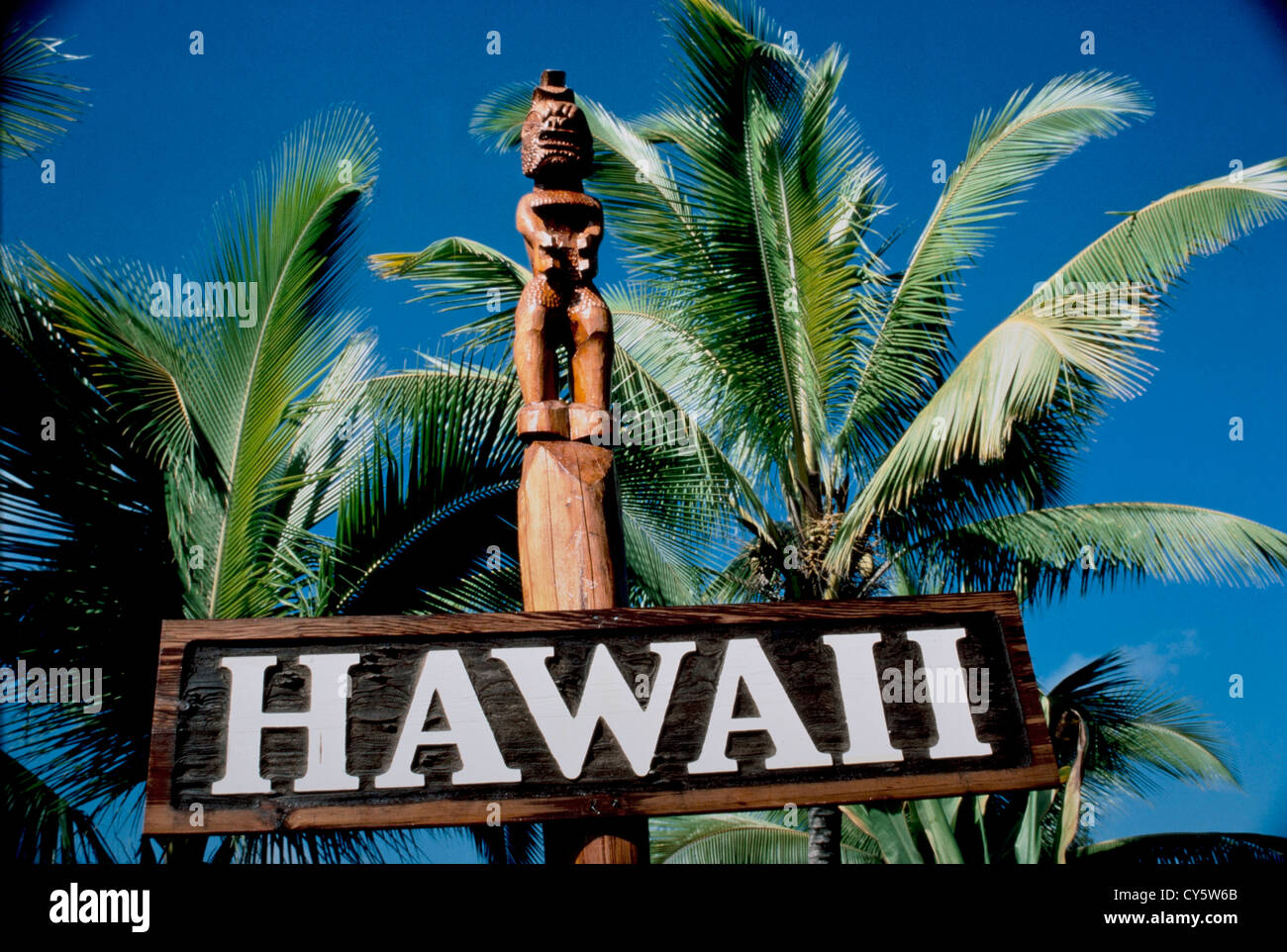 HAWAII SIGN Stock Photo