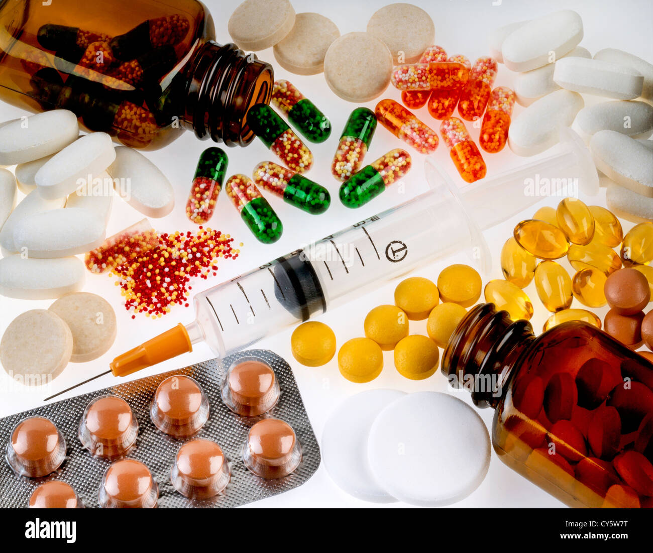 ASSORTED MEDICINES Stock Photo - Alamy