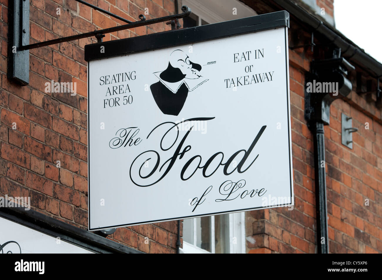 The Food of Love restaurant, Stratford-upon-Avon, UK Stock Photo