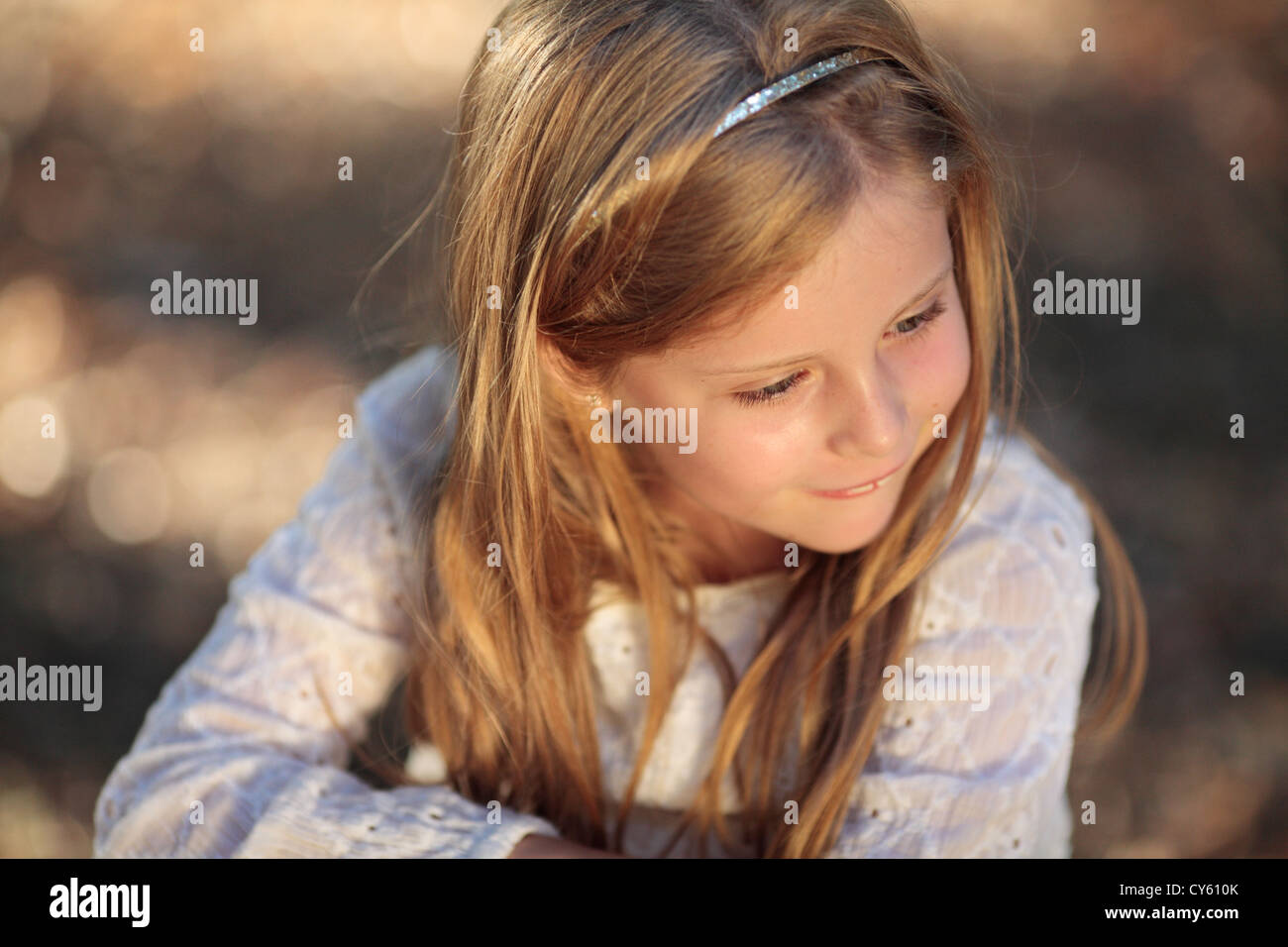 Blond child 6 8 year old hi-res stock photography and images - Alamy