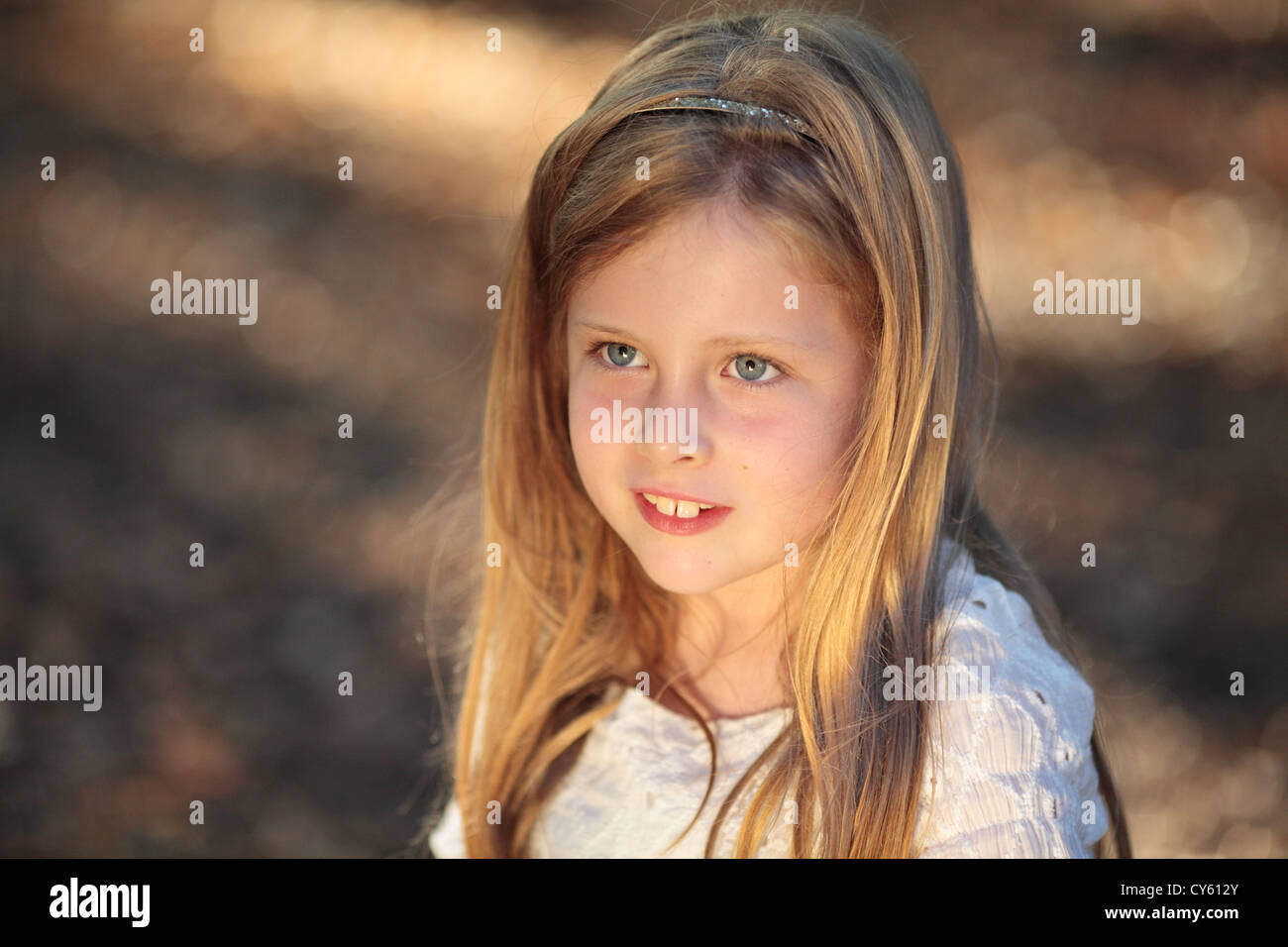 Blond child 6 8 year old hi-res stock photography and images - Alamy