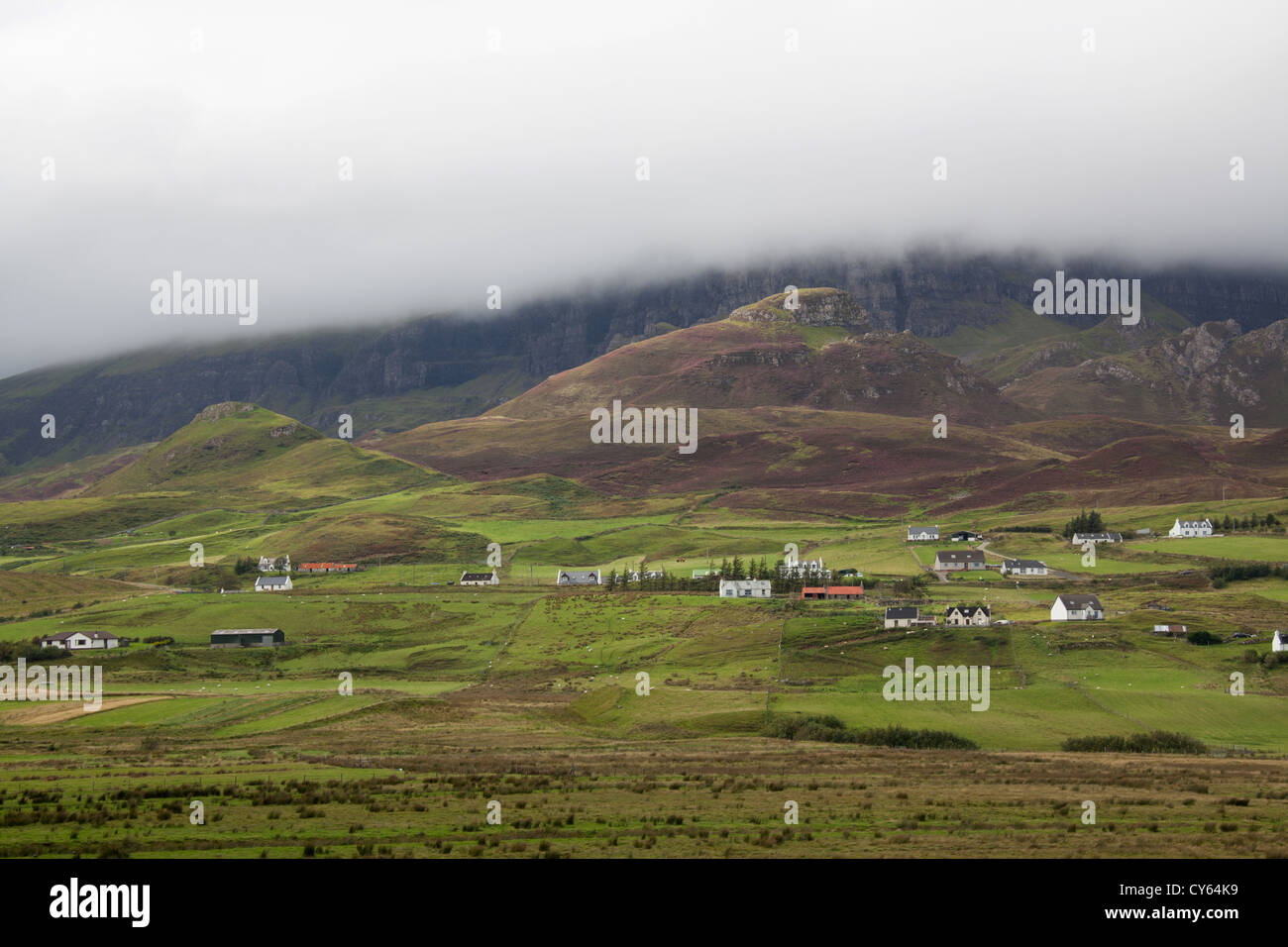 Isle of Skye, Scotland. Picturesque view of the east coast of Skye at the village of Brogaig. Stock Photo