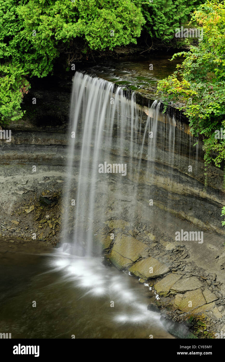 Bridal Veil Falls, Manitoulin Island Kagawong, Ontario, Canada Stock
