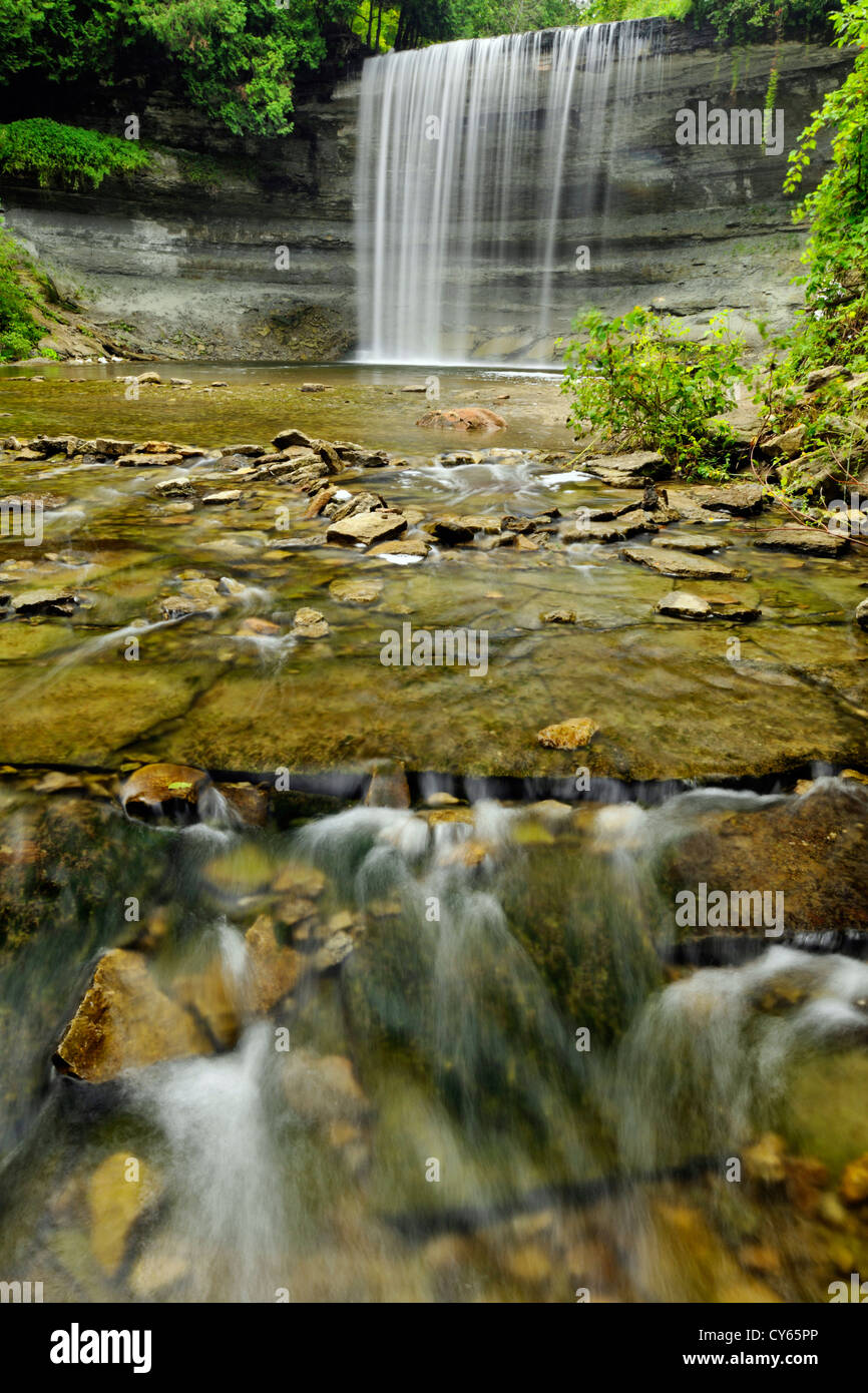 Bridal Veil Falls, Manitoulin Island Kagawong, Ontario, Canada Stock