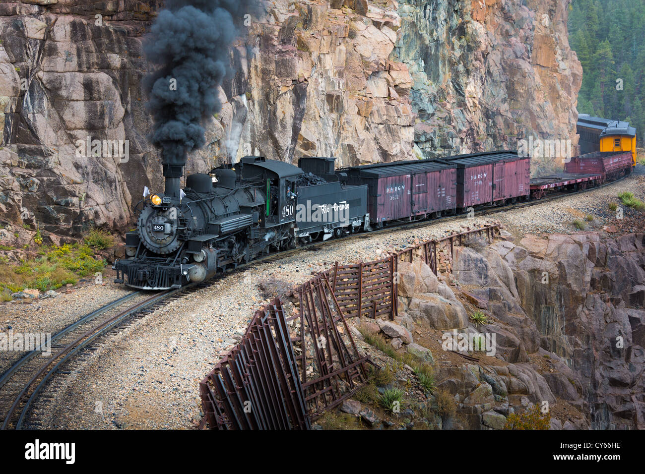 DurangoSilverton Narrow Gauge Railroad Stock Photo Alamy