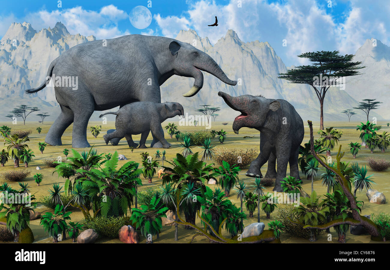 Deinotherium 3d pleistocene hi-res stock photography and images - Alamy